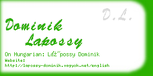 dominik lapossy business card